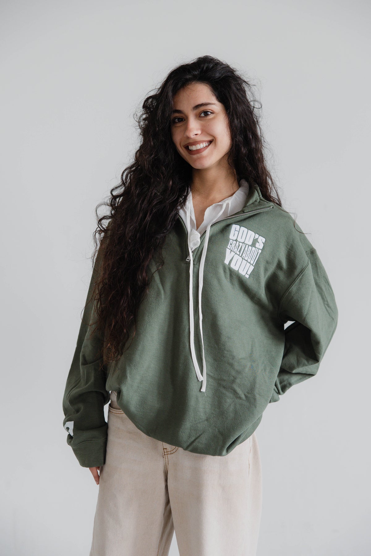 Adult 1/4 Zip Sweatshirt
