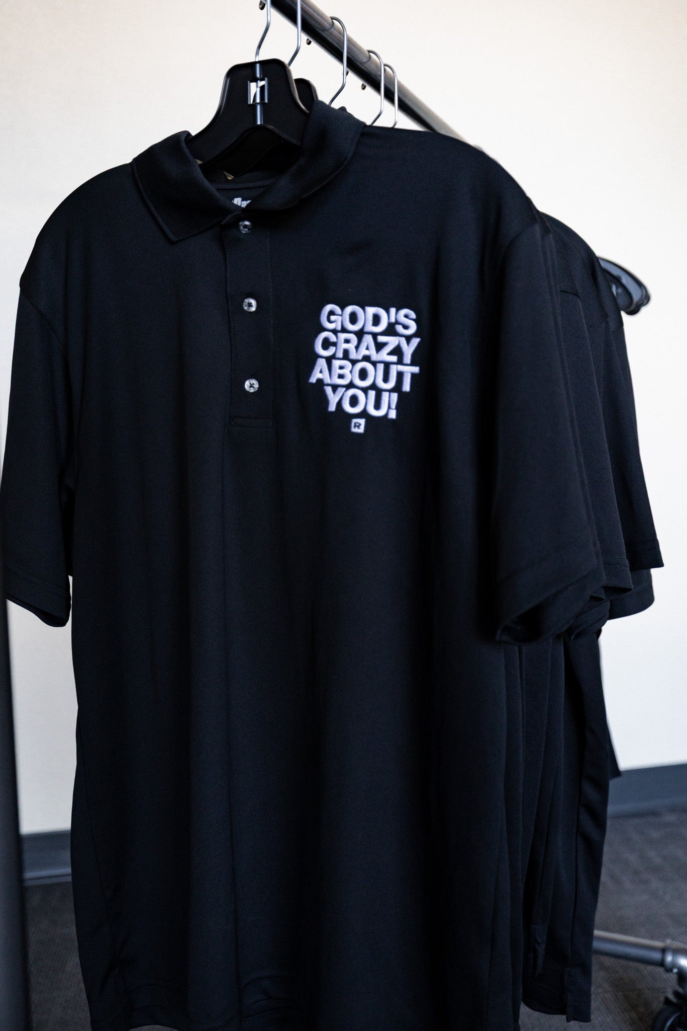 Mens GCAY Black Polo