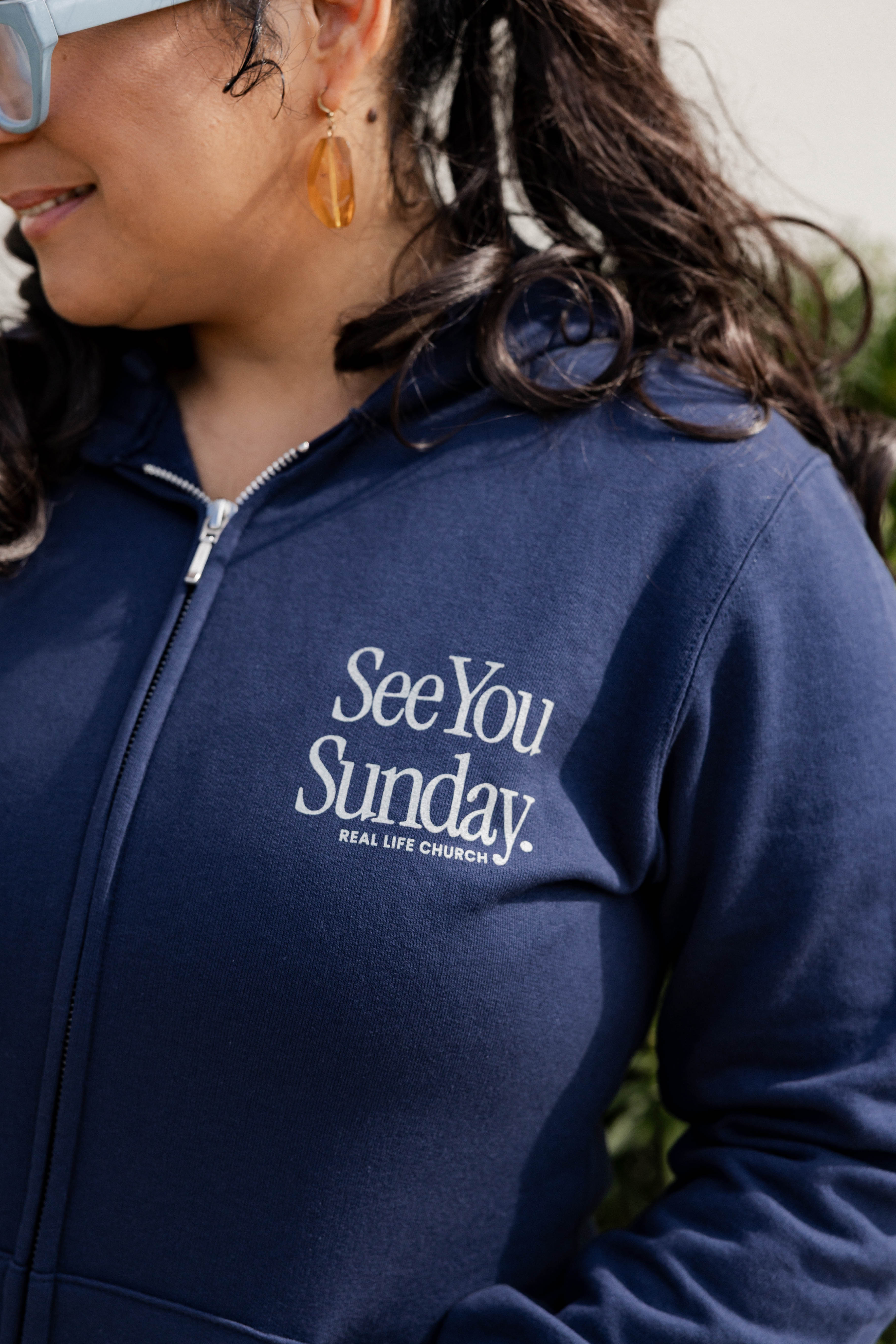 See You Sunday Ladies Fit Hoodie