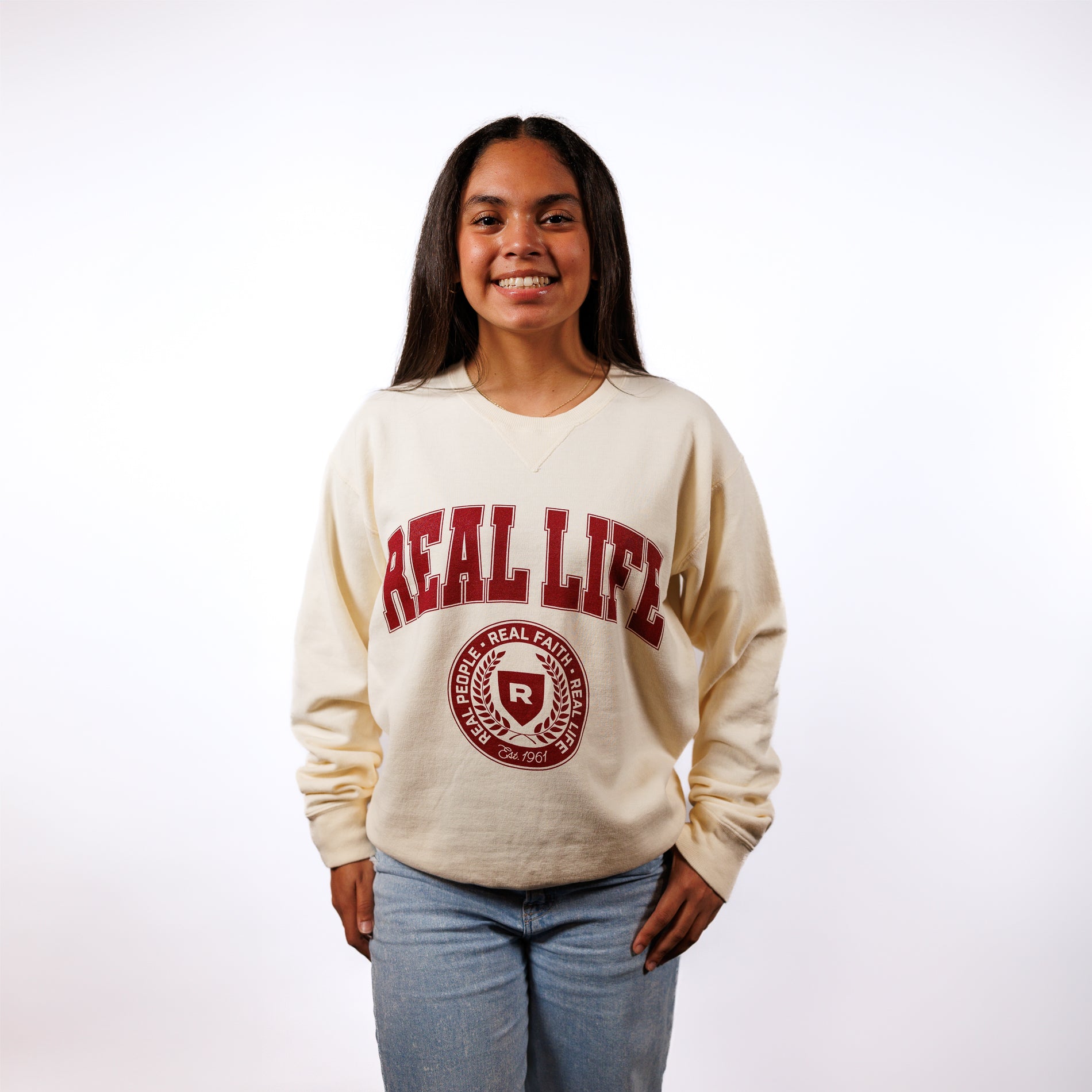 Collegiate Crew Neck Sweatshirt