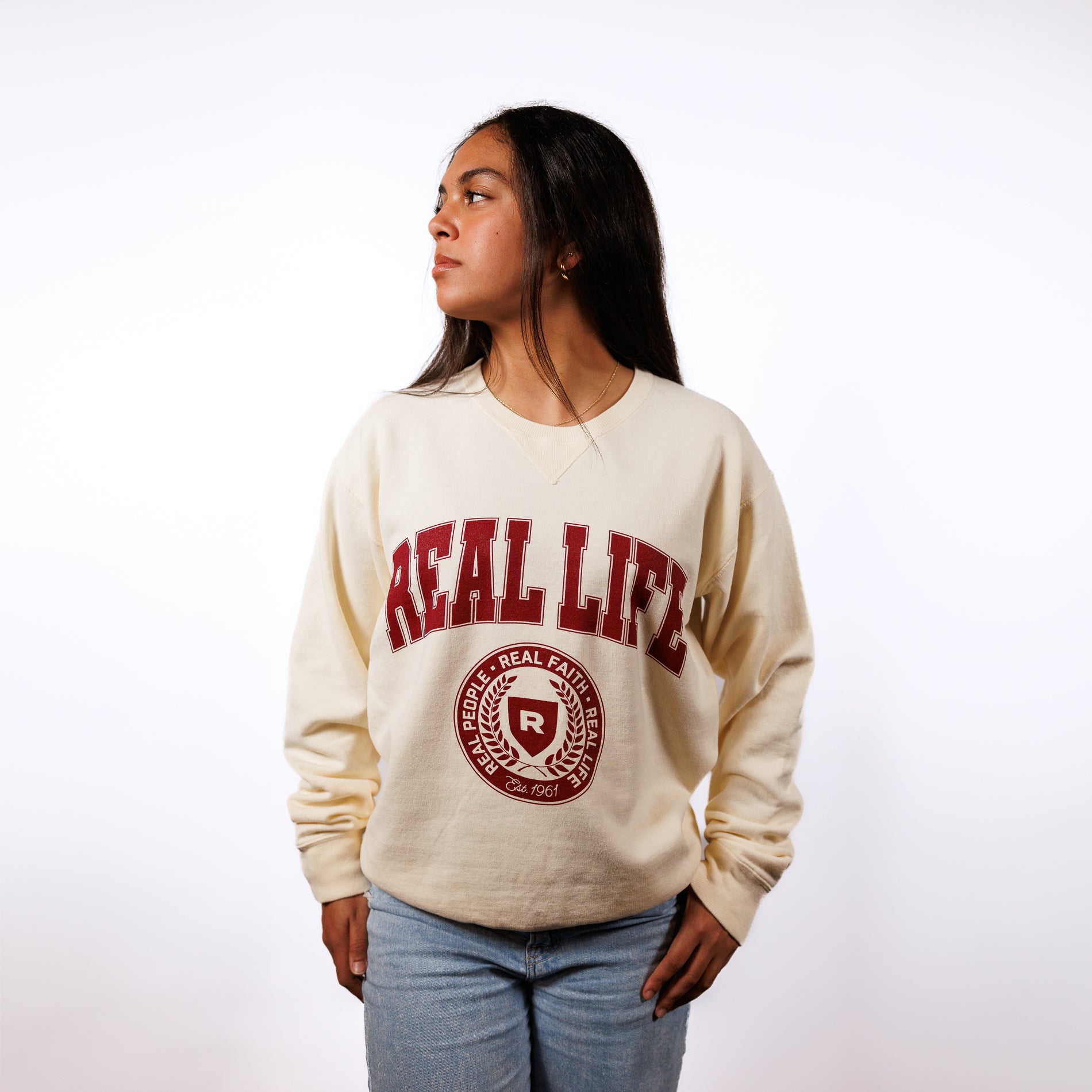 Collegiate Crew Neck Sweatshirt