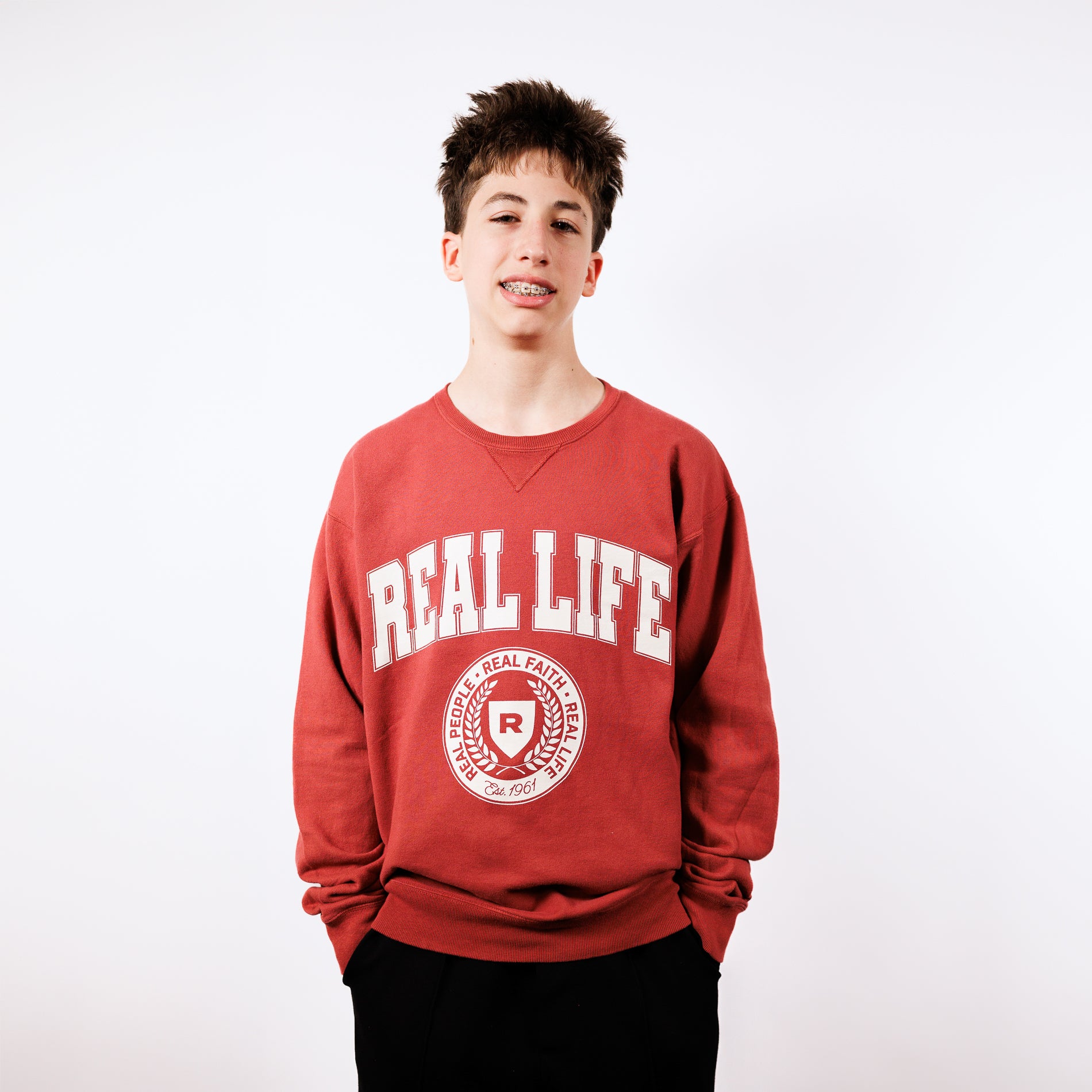 Collegiate Crew Neck Sweatshirt